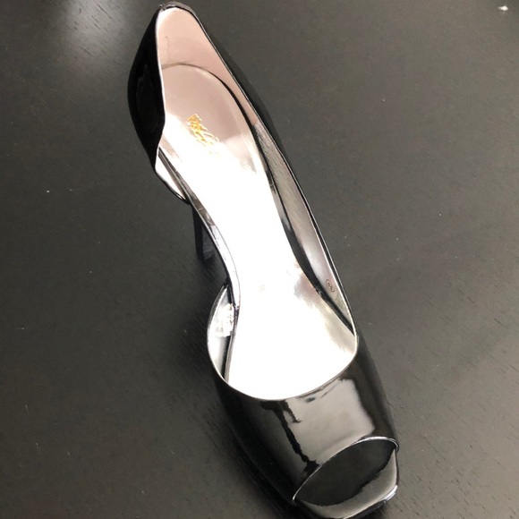 Patent Leather Open Toed Heels - Picture 2 of 3